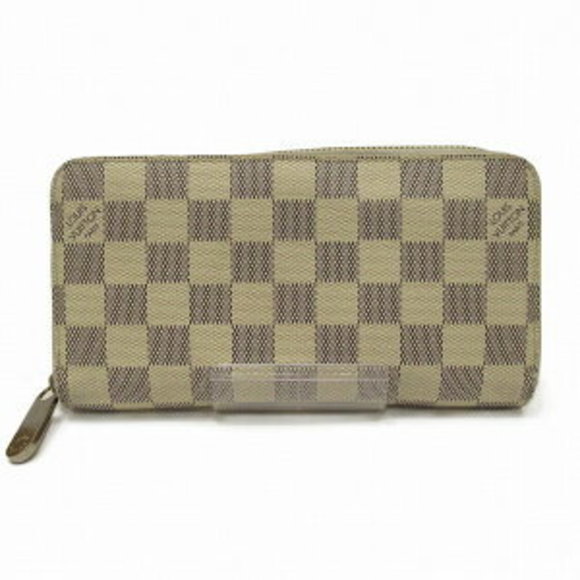 Louis Vuitton White Zippy Damier Azur Wallet - Picture 1 of 8